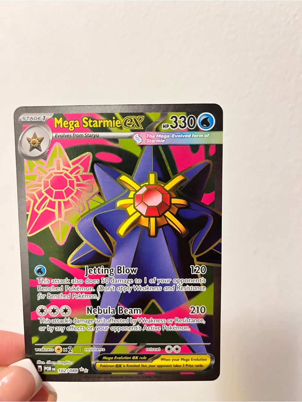 Mega Starmie EX Pokémon Card